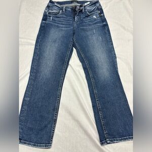 Silver jeans. Suki capri. Size 27/23.5